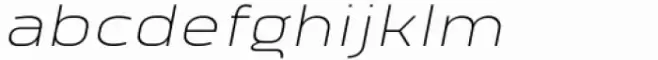 Vogie Extra Light Expanded Italic