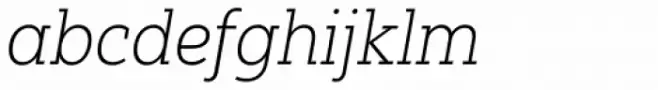 Yorkten Slab Normal Thin Italic