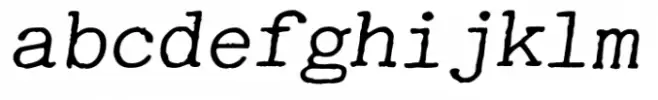 Automatic Typewriter Oblique