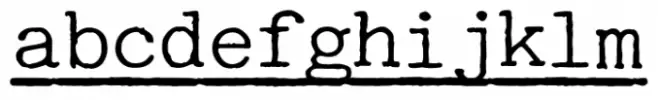 Automatic Typewriter Underline Regular