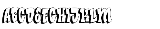 Bade Hoper 3d Graffiti Outline Shadow