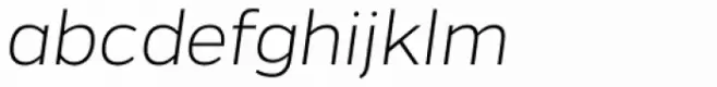 Gentona ExtraLight Italic