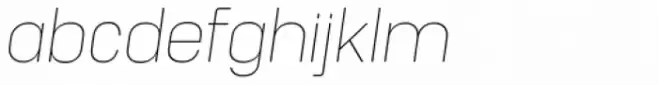 Unione Extra Light Oblique Rounded