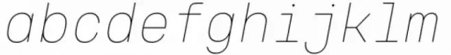 Voyager Mono Thin Italic