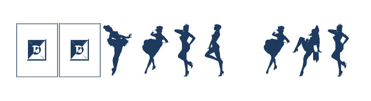 Darrians Sexy Silhouettes 2 font — Lorem ipsum body text preview