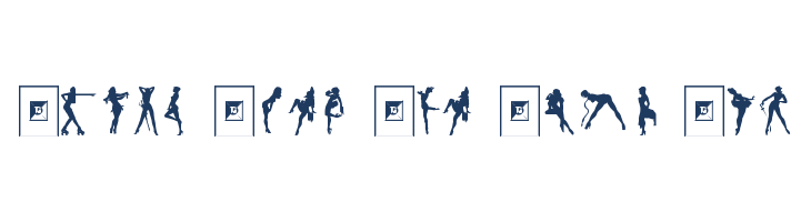 Darrians Sexy Silhouettes 2 font — pangram preview