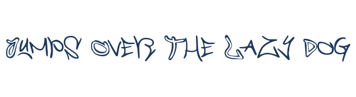 Graffiti Street font — pangram preview