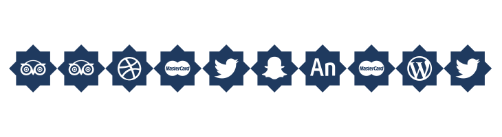 icons social media font — Lorem ipsum body text preview