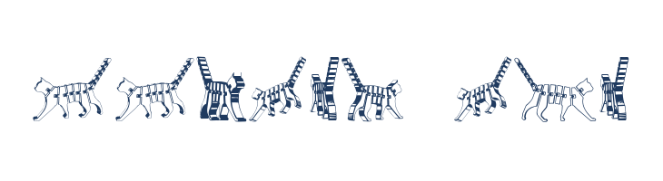 Cat 3D Regular font — Lorem ipsum body text preview