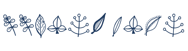Tanaestel Doodle Leaves Regular font — Lorem ipsum body text preview
