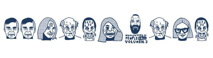 woodcutter people faces vol2 font — Lorem ipsum body text preview