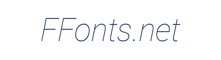 Roberto Sans Thin Italic font — Lorem ipsum body text preview