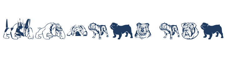 English Bulldog font — Lorem ipsum body text preview
