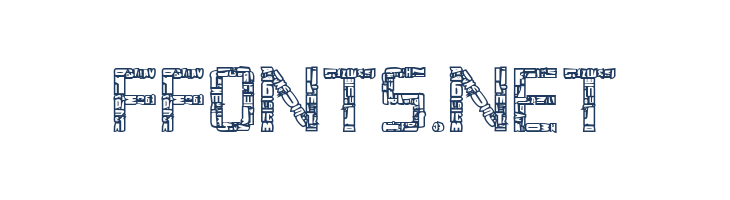 Broken Cyborg Outline Regular font — Lorem ipsum body text preview