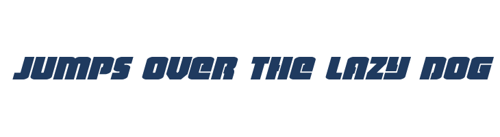 Heavy Falcon Expanded Italic font — pangram preview