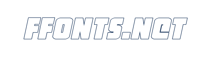 Heavy Falcon Outline Italic font — Lorem ipsum body text preview