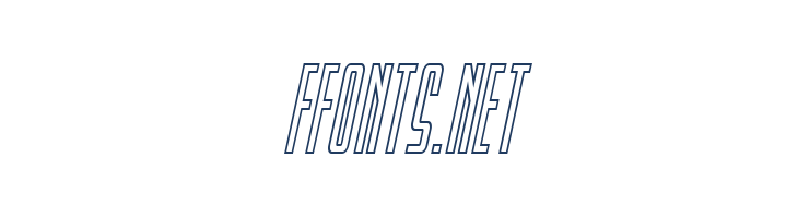 Blue Cobra Outline Italic font — Lorem ipsum body text preview