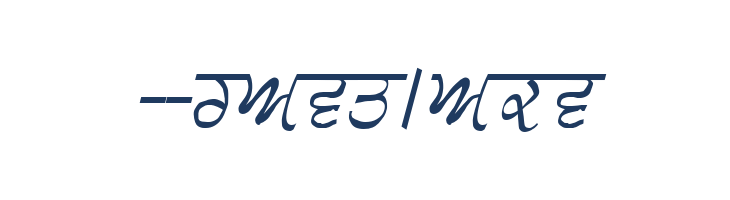 GurmukhiLys 030 Italic font — Lorem ipsum body text preview