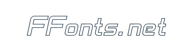 SF Chaerilidae Outline Oblique font — Lorem ipsum body text preview