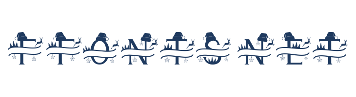 Cute Christmas Monogram font — Lorem ipsum body text preview