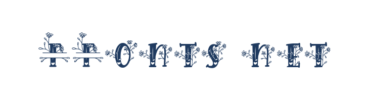 Hilens Flower Monogram Regular font — Lorem ipsum body text preview