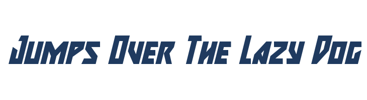 Major Force Extra-Italic font — pangram preview