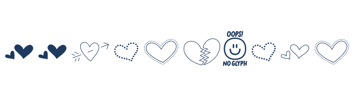 MTFHeartDoodlePro font — Lorem ipsum body text preview
