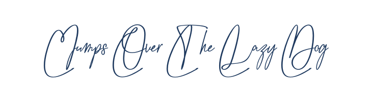 Vippa Willette font — pangram preview