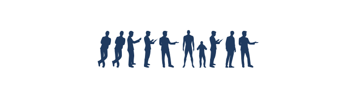 Man Silhouettes font — Lorem ipsum body text preview