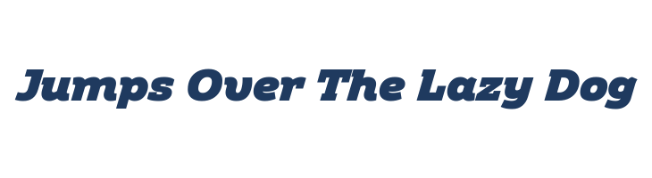 Amazing Slab Trial Black Italic font — pangram preview