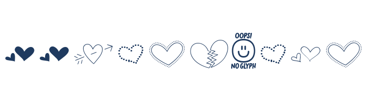 MTFHeartDoodlePro font — Lorem ipsum body text preview