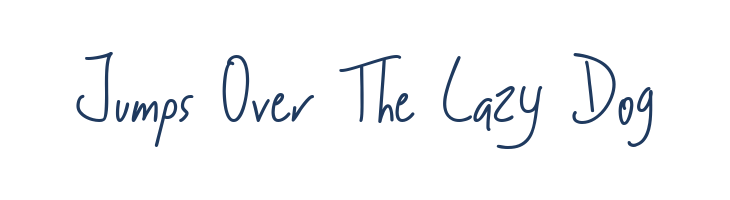 Jakobs Handwriting 2 font — pangram preview