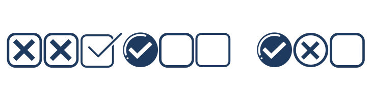 Check Icons Regular font — Lorem ipsum body text preview