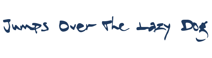 Roughen PERSONAL USE ONLY font — pangram preview