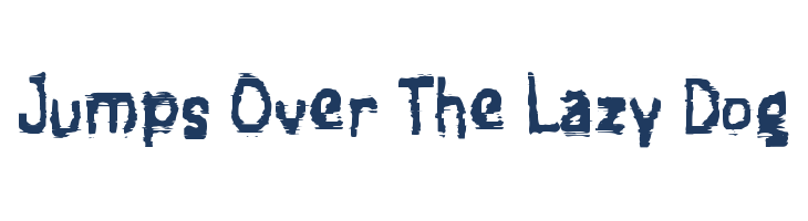 HACK GLITCH font — pangram preview