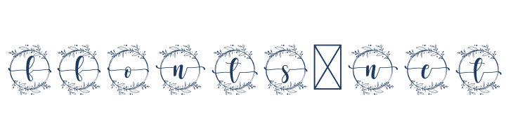 Wedding Monogram font — Lorem ipsum body text preview