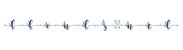 Flower  Monogram font — Lorem ipsum body text preview
