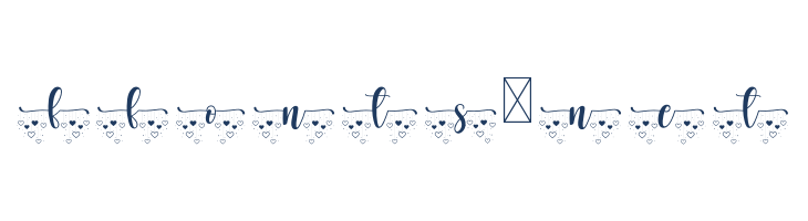 Heart Monogram font — Lorem ipsum body text preview