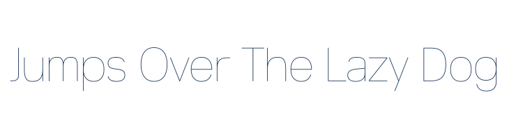 ZF2334 Typeface 6 Hairline font — pangram preview