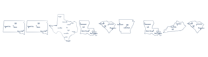 Maps of USA font — Lorem ipsum body text preview