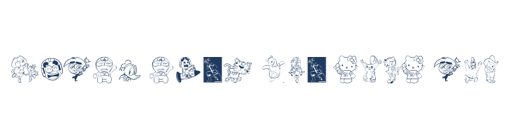 CARTOON 1994 font — pangram preview