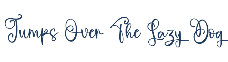 Thomshon font — pangram preview