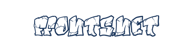 Smashed Graffiti Outline font — Lorem ipsum body text preview