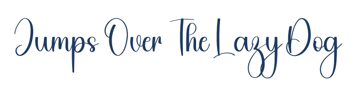 Embroidery Machine font — pangram preview