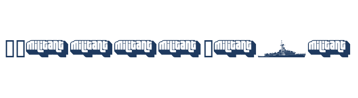 Military dingbats (demo)    Fenotype font — Lorem ipsum body text preview