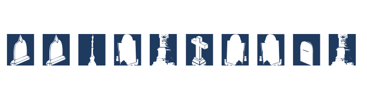 MourningTrauerInverse font — Lorem ipsum body text preview