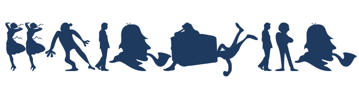 SilhouFaces font — Lorem ipsum body text preview