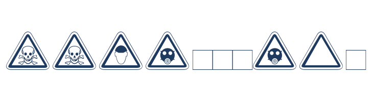 WarnSymbols4 font — Lorem ipsum body text preview