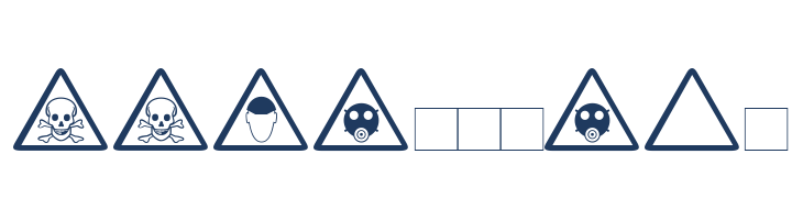 WarnSymbols5 font — Lorem ipsum body text preview