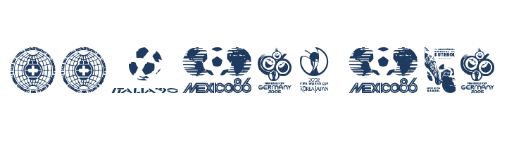 World Cup logos font — Lorem ipsum body text preview